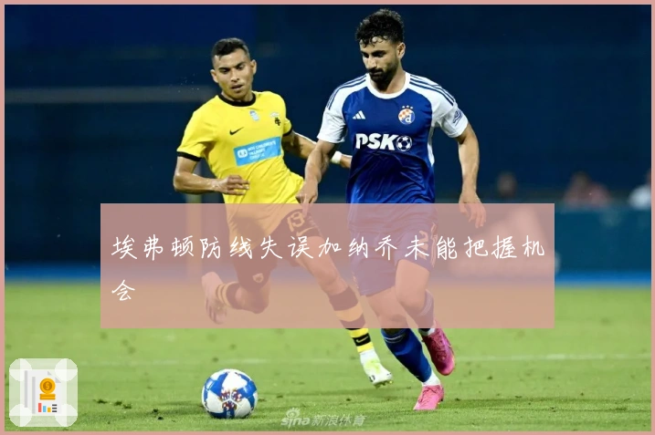 埃弗顿防线失误加纳乔未能把握机会